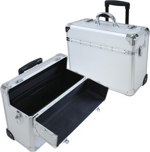 Valise de pilote en aluminium avec roulettes, 4 pièces - Product Image 5