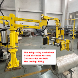 Équipement de manutention de rouleaux de film plastique, manipulateur pneumatique articulé pour la manutention de rouleaux - Product Image 1