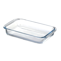 Bol de cuisson de gâteau en verre borosilicaté Rangement des aliments et récipient à l'épreuve du four pour la cuisson et les grillades