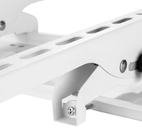 Support mural inclinable pour téléviseur en acier laminé à froid blanc, inclinaison +/-15°, distance 60 mm, VESA 600x400 mm, pour téléviseurs de 32 à 70 pouces, capacité 50 kg, CE/RoHS