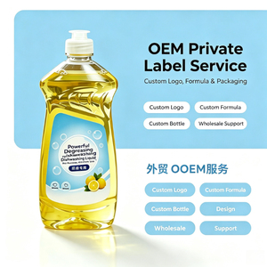 Détergent OEM personnalisé au parfum de citron, <span class=keywords><strong>dégraissant</strong></span> puissant et facile à rincer, 500 ml, nettoyant pour <span class=keywords><strong>cuisine</strong></span>, adapté aux restaurants familiaux - Product Image 3