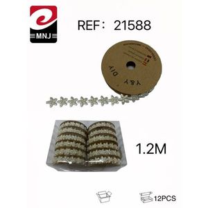 Cordoncini con Perline a Quadrifoglio 1,2M per Creazione Gioielli Fai-da-Te, 12 Pezzi - Product Image 3