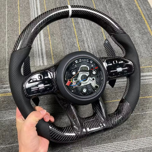 Volant en fibre de carbone amélioré, très demandé, pour Mercedes Benz Classe GLC GLE CLA W204 W205 W222 G500 G55 G63 - Product Image 1
