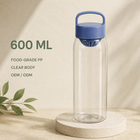 Bouteille d'eau en plastique personnalisée avec logo, écologique, anti-fuite, fournisseur direct d'usine