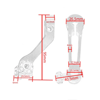 Support de culbuteur de frein arrière en aluminium CNC pour moto Vespa Primavera