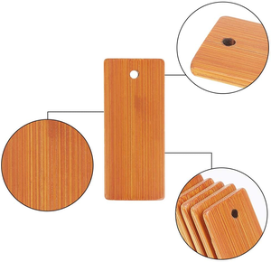 Ciondoli in <span class=keywords><strong>legno</strong></span> bianco rettangolo di bambù etichette regalo <span class=keywords><strong>nome</strong></span> appendere etichette personalizzate portachiavi in <span class=keywords><strong>legno</strong></span> per incisione laser - Product Image 4