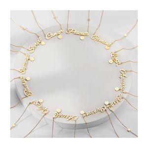 Bijoux en acier inoxydable, Bijoux sans ternir, plaqué or 18k, collier horoscope zodiaque en acier inoxydable - Product Image 1