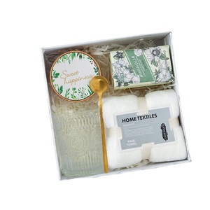 <strong>2026</strong> <strong>Trend</strong> <strong>Products</strong> Luxury Candle Soap Candy Box Pure Cotton Towel Glass Water Cup Spoon Wedding Bridesmaid Guest Gift Set - Product Image 1