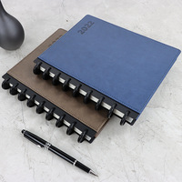 2024 2025 personnalisé annuel mensuel planificateur Finances Budget gestion de l'argent en cuir véritable cahier Journal de haute qualité