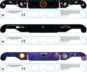 نظارات ورقية للشمسية بالجملة مع شعار مخصص، نظارات آمنة لمشاهدة الكسوف، حاصلة على شهادات CE وISO - Product Image 6