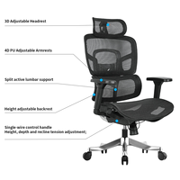 Chaise de bureau de direction ergonomique en maille réglable de haute qualité et moderne