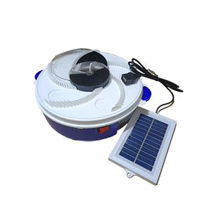 Piège à mouches électrique solaire commercial avec fonctionnement continu de 72 heures pour cuisines de restaurants/cafétérias/boucheries - Product Image 1