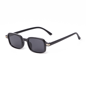 STORY STY18057Y Lunettes de soleil carrées rétro unisexes, style années 90, logo personnalisé, verres UV400, lunettes de soleil rectangulaires tendance - Product Image 2