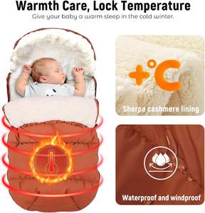 <span class=keywords><strong>Saco</strong></span> de dormir para cochecito de invierno, <span class=keywords><strong>saco</strong></span> de dormir para bebé, bolsa de banderines infantil de lana cálida, <span class=keywords><strong>saco</strong></span> de pie impermeable a prueba de viento OEM al por mayor - Product Image 2