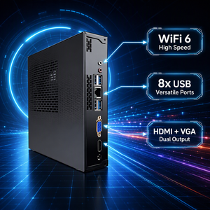Mini PC Intel Core i3 i5 de 10.ª generación, 16 GB de RAM, 512 GB SSD, Windows 11, computadora de escritorio, HDMI, VGA, doble pantalla, micro PC industrial para oficina - Product Image 2