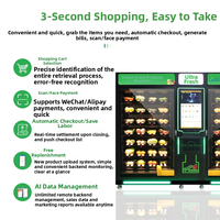 Vendlife Smart Fresh Food Vendingautomaat met Liftsysteem, Groot Touchscreen, voor Salades, Fruit, Groenten en Andere Producten