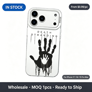เคส TPU ใสลายพิมพ์ด้วยมือสีดำ <span class=keywords><strong>Death</strong></span> <span class=keywords><strong>stranding</strong></span> เคสโทรศัพท์แบบนิ่มกันกระแทกสำหรับ iPhone 17 16 15 14 13 PRO MAX - Product Image 1