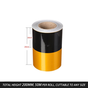 Ruban de signalisation réfléchissant haute intensité en PVC, étanche et auto-adhésif, pour poteaux de délimitation routière - Product Image 6