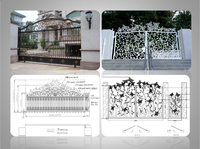Porte en Fer de Maison Design-Décoration Professionnelle Personnalisation-Porte en Fer Artistique-Porte du Jardin Royal