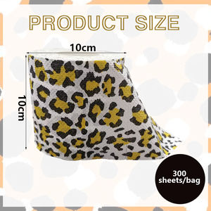 Anyou 300 feuilles de <span class=keywords><strong>papier</strong></span> <span class=keywords><strong>toilette</strong></span> imprimé léopard Jungle Safari Animal Zoo Souvenir pour la mise en page Décorations de fête à thème - Product Image 6