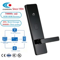 Cerradura Electrónica Innovadora para Hoteles |   Estructura de 5 Pernos + Protección Antirrobo para Puertas de Vidrio, SDK y Software Gratuitos