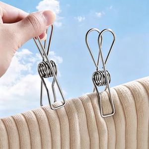 Pinces à linge en acier inoxydable 316 de qualité marine, anti-rouille, multi-usages, pour la lessive, la cuisine, le bureau et l'extérieur - Product Image 1