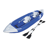 Kayaks tandem de rafting à pédales, pliables, pour 2 personnes, idéaux pour la pêche, livraison directe