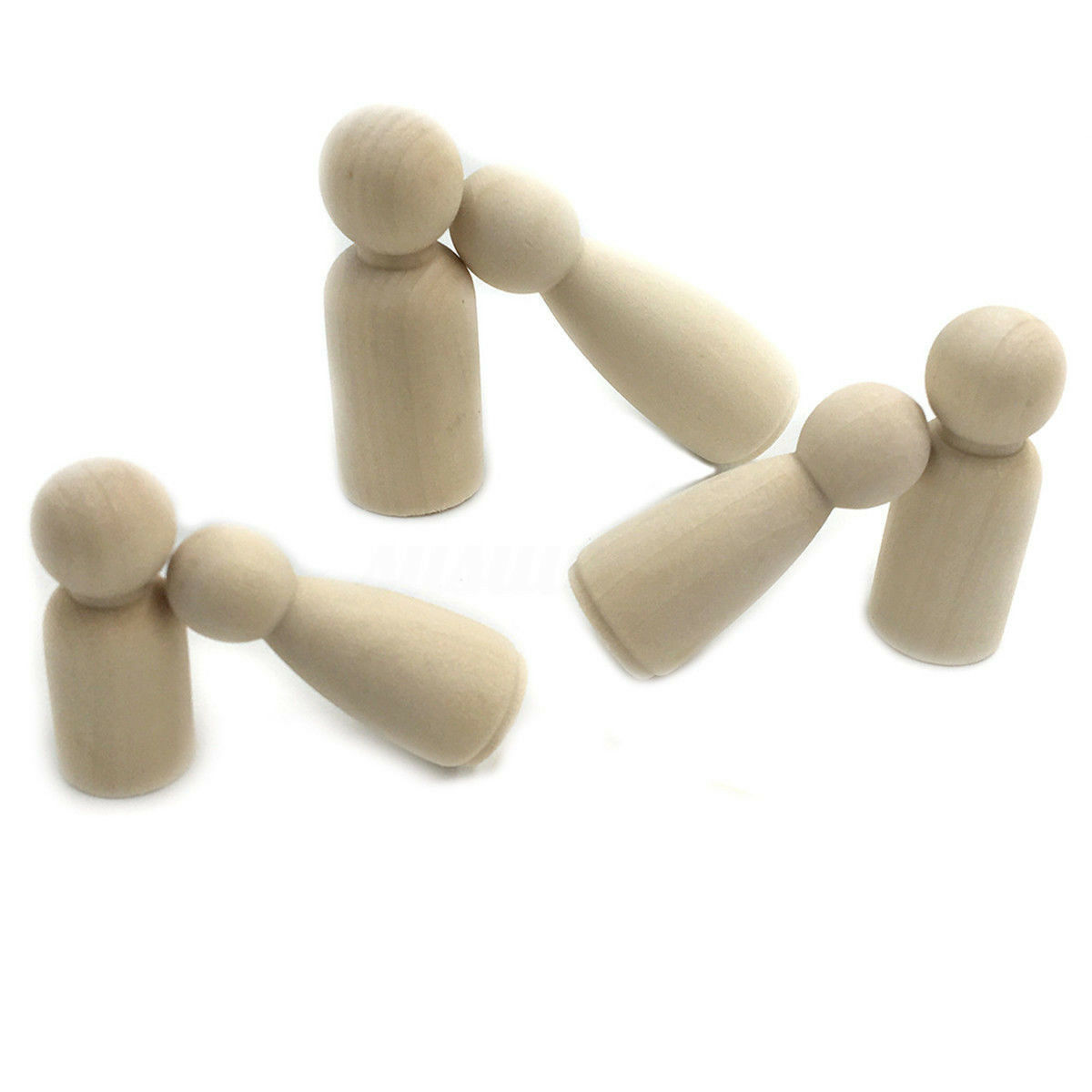 20 figurines en bois à peindre - figurines de jeu, poupées, figurines familiales en