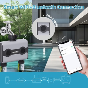 2-Zone WiFi Smart Garden Water <b>Timer</b> Eco-Friendly Outdoor Use Easy Installation Automatic Irrigation Controller Battery Operated - Product Image 2