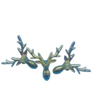 Zinc Alloy Deer Head <b>Cabinet</b> Handle 8x8x3cm Silver <b>Rustic</b> Design Furniture Hardware Accessory - Product Image 5