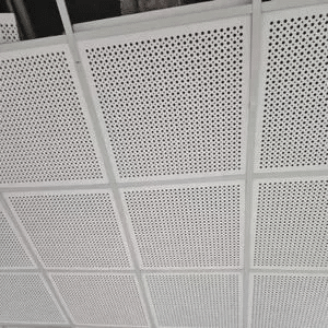 DEGOTONE Modell 1200 Moderne Quadratische Perforierte Gipskartonplatten Akustikpaneele Mikroporen-Löcher Papieroberfläche Schallabsorption 4x8 5+ - Product Image 4