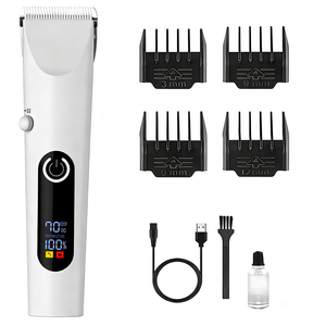 Ensemble de tondeuses à cheveux portables rechargeables à faible bruit en ABS, pour barbier professionnel et salon de coiffure, tondeuses de précision pour toilettage - Product Image 1