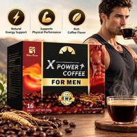 Café X-power pour hommes, café énergétique instantané à la maca noire pour une durée prolongée, pour hommes