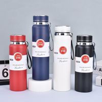 Nouvelle tasse thermique en acier inoxydable 316 de 800 ml/1000 ml, grande capacité, tasse de voyage sous vide, isolation thermique de 6 à 12 heures, infuseur à thé