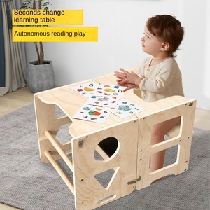 Torre <span class=keywords><strong>de</strong></span> aprendizaje infantil <span class=keywords><strong>de</strong></span> madera plegable, ajustable y ecológica, taburete para niños pequeños, caballete <span class=keywords><strong>de</strong></span> dibujo, escritorio, muebles para el hogar - Product Image 5