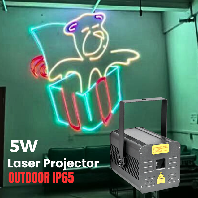 Knight Outdoor Professional Pangolin FB4 Laser 2W/3W/5W 3D Animation Beam Scanner Full Color RGB IP65 Ilda DMX