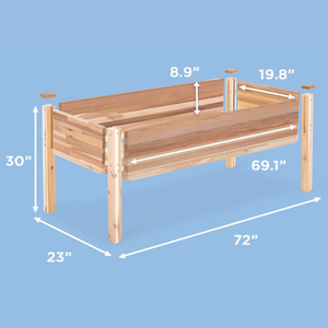 Grote houten buitenbakken verticale plantenbak voor tuinplanten, groenten & kruiden - Bloempot voor thuis - Product Image 5