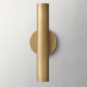 Brass Wall Sconce Bed Hotel Copper Wall Light Classic Decor Decoration Lighting Tube Task Wall Lamp