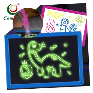 Glow paint pad educational kids luminous 3D magic drawing board