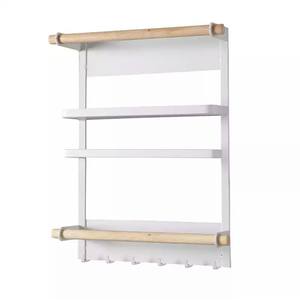 Étagère magnétique de réfrigérateur à trois niveaux, support de rangement latéral sans perçage, <span class=keywords><strong>porte</strong></span>-serviettes - Product Image 5