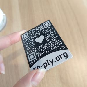 Laser khắc mã vạch nhãn Anodized Anodized Nhôm hàng tồn kho số Serial theo dõi ID tài sản thẻ cho thiết bị - Product Image 3