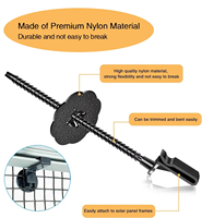 Nouveau modèle de clips de protection pour panneaux solaires en nylon, anti-écureuils et anti-pigeons, attaches de clôture pour la protection des panneaux solaires