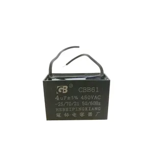 低价CBB61风扇电容器2uf 450v50/60Hz