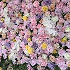 Toile <span class=keywords><strong>de</strong></span> fond murale à dégradé floral, fleurs en soie au toucher réel, décoration <span class=keywords><strong>de</strong></span> mariage à l'église, élégante toile <span class=keywords><strong>de</strong></span> fond <span class=keywords><strong>de</strong></span> rideau <span class=keywords><strong>de</strong></span> fleurs, boutique <span class=keywords><strong>de</strong></span> fleuristes - Product Image 4