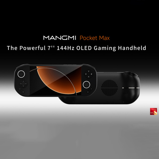 Mangmi Pocket Max Handheld Console Features an Android Operating System, a Snapdragon 865 Chip, 8000mAh Battery.game Console