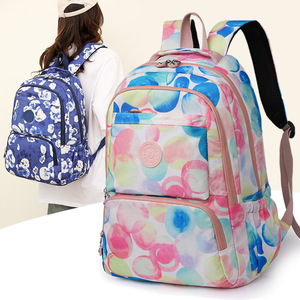 Nueva Mochila De Lujo colorida <span class=keywords><strong>para</strong></span> <span class=keywords><strong>mujer</strong></span>, mochila de moda de 17 pulgadas, bandolera de hombro Coreana de nailon <span class=keywords><strong>para</strong></span> chica, bolsas de libros escolares de viaje - Product Image 2