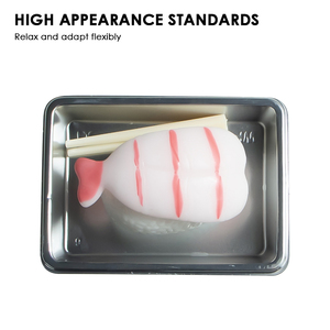 Juguete Blandito de Camarón Ultra Realista Amaebi TPR - Simulador de Comida Japonesa para Sushi, Alivio del Estrés, Sensorial y Antiestrés - Product Image 4