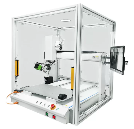 Automatic Desktop Soldering Robot with Camera Display and Cover for Bench-top Use Service Robot, Welding Robot