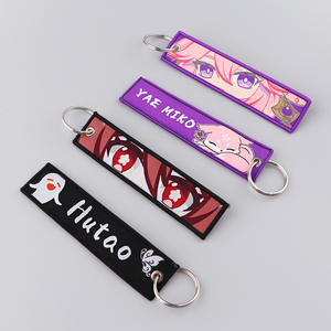 Jeu Anime Double Face Motif Broderie Porte-clés <span class=keywords><strong>Nahida</strong></span> Tissage Art Décoration Pendentif Genshined Impact Woven Label Porte-clés - Product Image 4