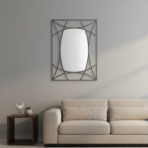 <span class=keywords><strong>Espejo</strong></span> de Pared Geométrico de Lujo Art Deco Moderno con Marco de Metal para Decoración del Hogar, Sala de Estar, Varios Estilos de Interiores - Product Image 4